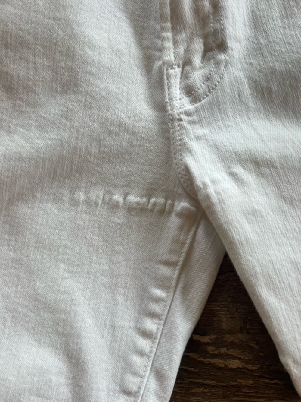 MOTHER White Hustler Ankle Fray Pants - Picture 7 of 8